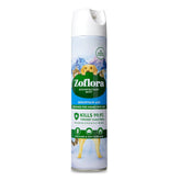 A bottle of Zoflora Mountain Aerosol on a white background.